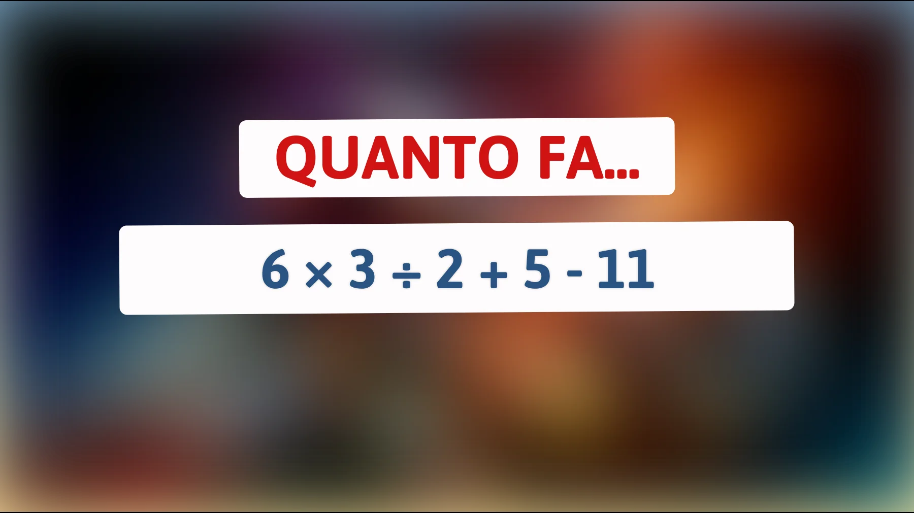 "Sembra semplice, ma solo il 5% delle persone può risolverlo correttamente: Sei uno di loro?""
