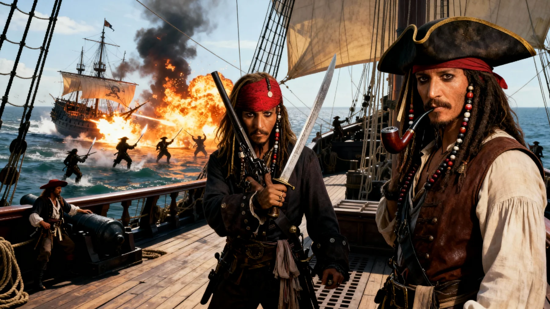 La Maledizione della Prima Luna Depp Pirati"