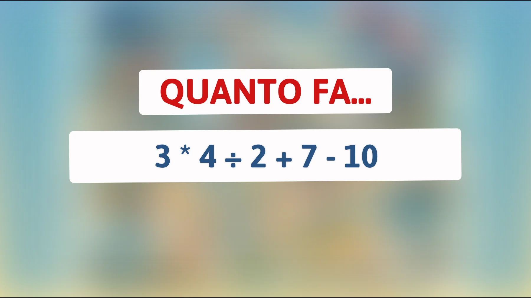 Sei davvero intelligente? Risolvi questo enigma matematico che solo i veri geni riescono a decifrare!"