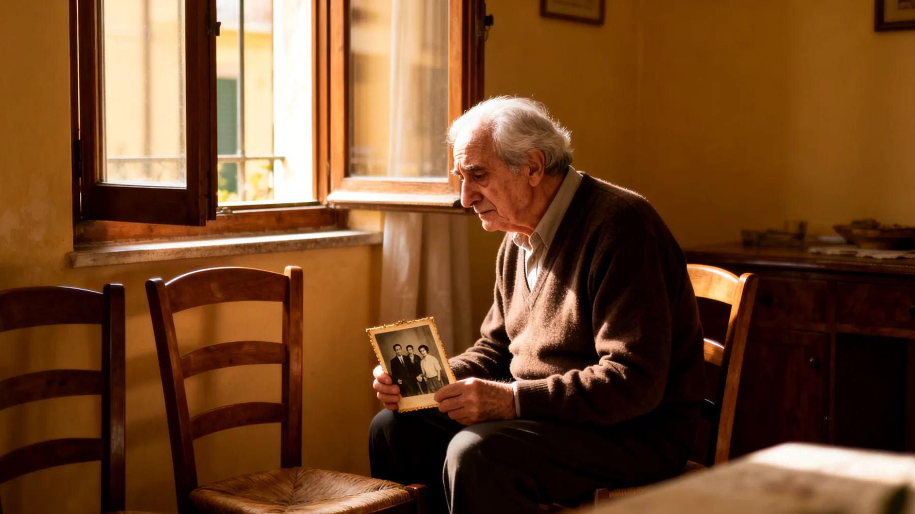 Un nonno che teme di perdere il rapporto affettivo con i nipoti giovani adulti, ormai impegnati nella loro vita autonoma tra università, lavoro e relazioni sentimentali, e che si sentono distanti o poco interessati a mantenere il legame con lui"