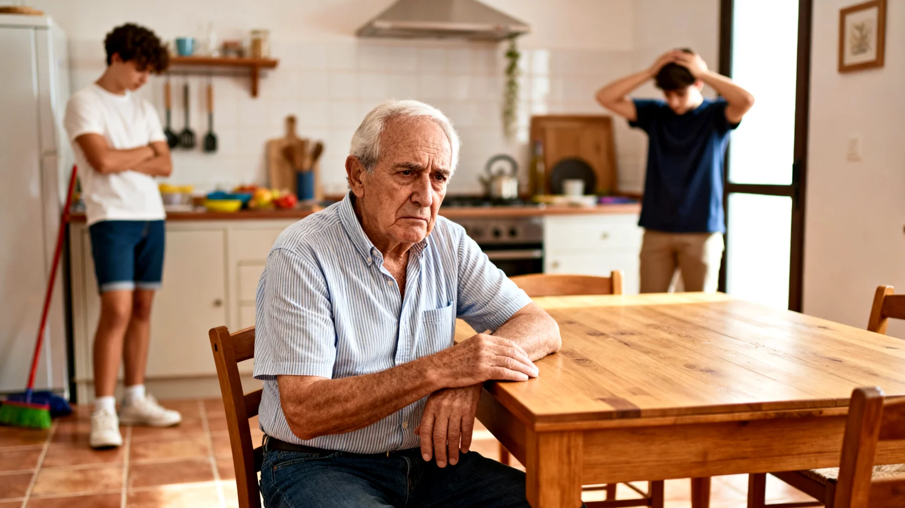 Il nonno osserva che i suoi nipoti giovani adulti reagiscono in modo sproporzionato alle difficoltà quotidiane, abbandonando progetti o rinunciando di fronte ai primi ostacoli, e si sente impotente nel trasmettergli la resilienza necessaria per affrontare le sfide della vita adulta"